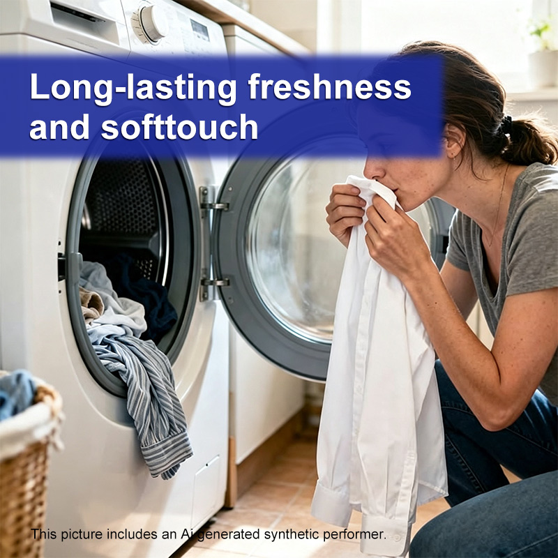 Long-lasting freshness and soft touch wet dryer sheets